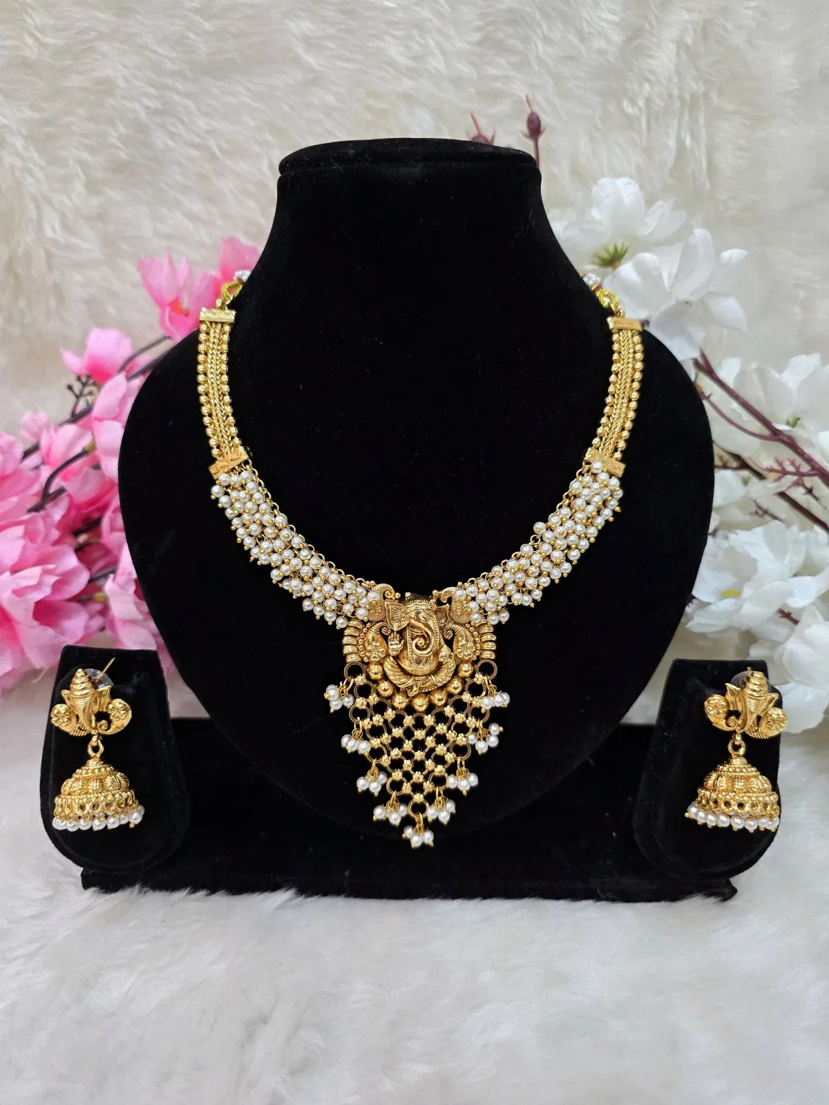 Ganesh Neckless Brass