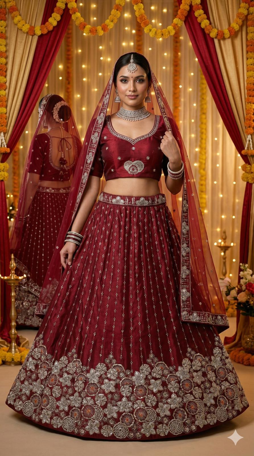 Lehnga - Waist 36, Hipp 43