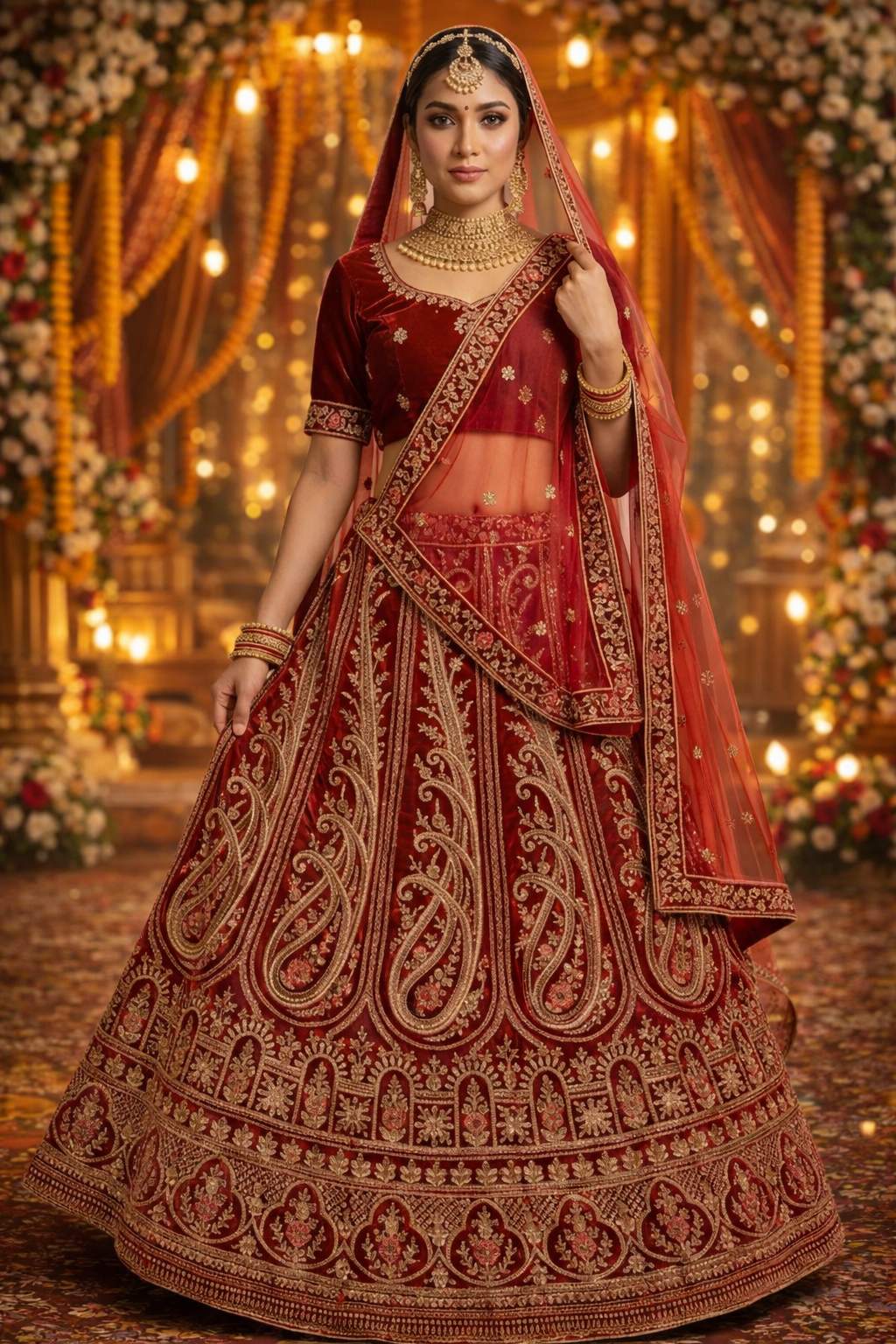 Lehnga - Waist 36, Hipp 40,