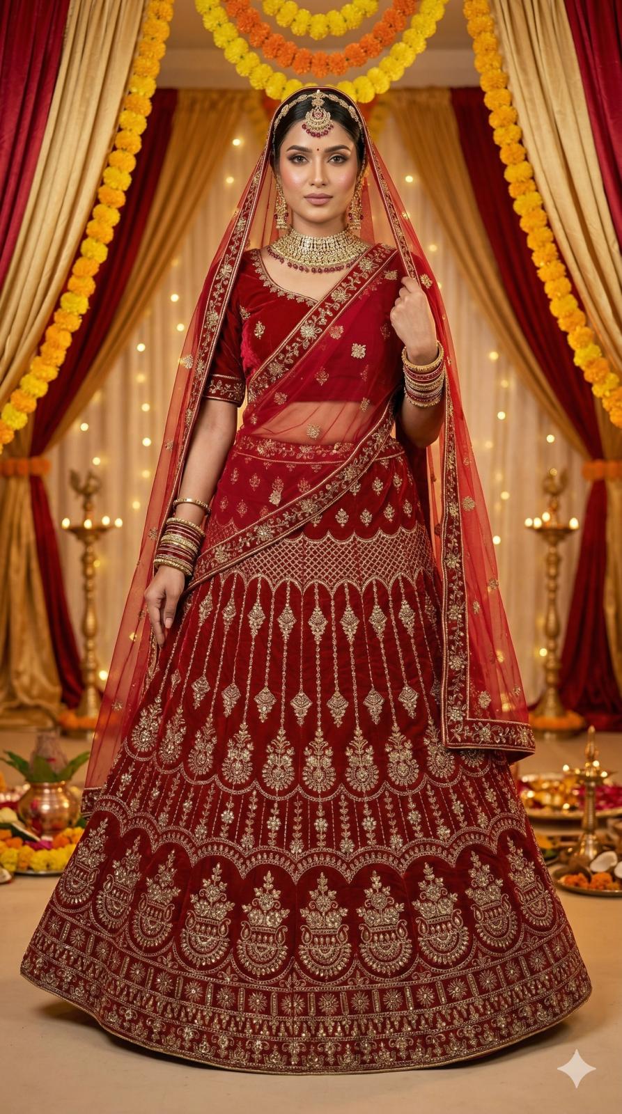 Lehnga - Waist 36, Hipp 43