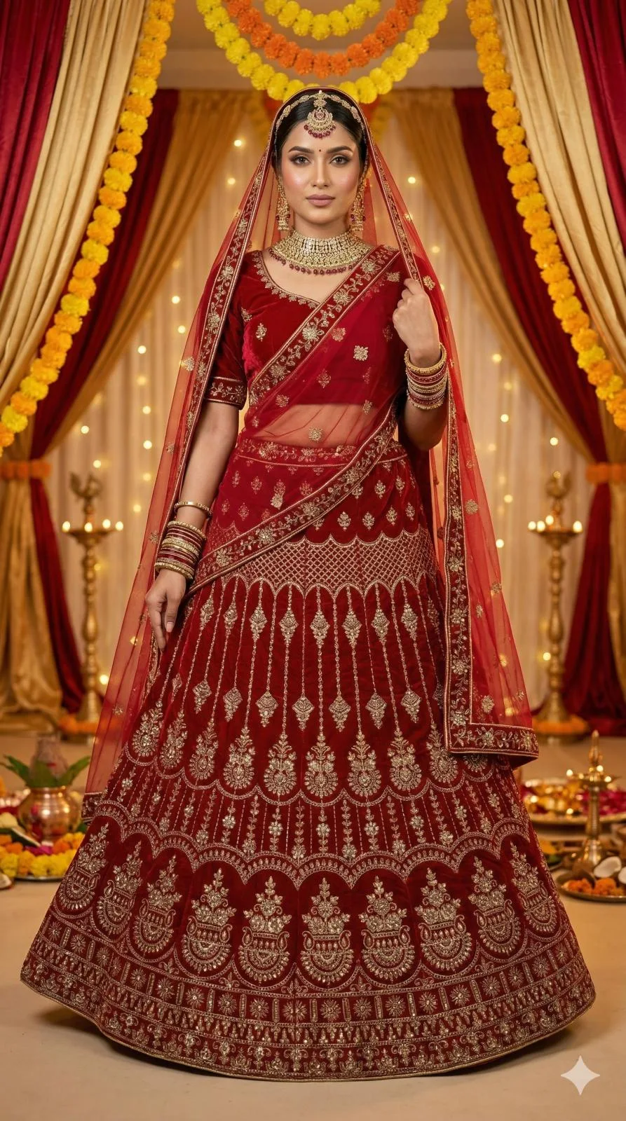 Lehnga - Waist 36, Hipp 43